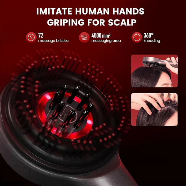 Nivara™ Scalp Massager Brush (Red) – فرشاة تدليك فروة الرأس (حمراء)